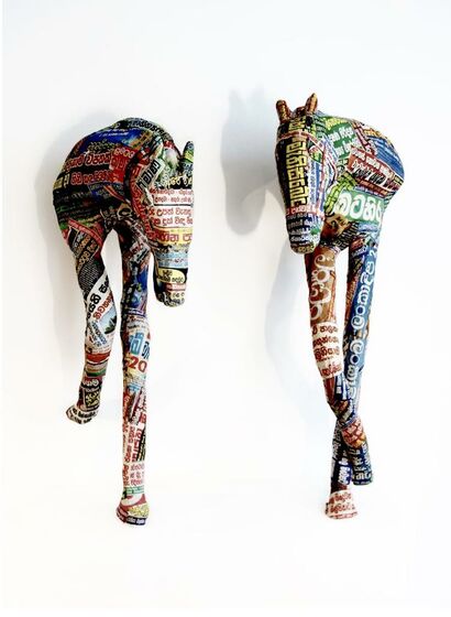 PAS DE DEUX, The PAPER MOODS Collection - a Sculpture & Installation Artowrk by DuminDa
