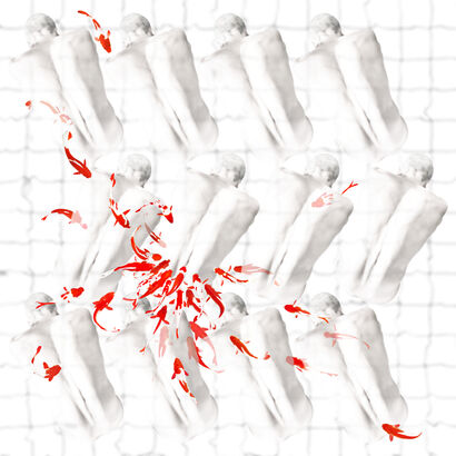 ‘The Election’ or ‘Full body exfoliation by Koi carp’ - a Digital Graphics and Cartoon Artowrk by Yoso