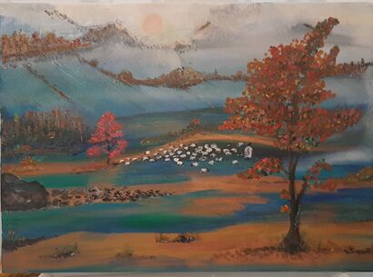 Rumania, tierra de cuentos - A Paint Artwork by Adela H.N.I