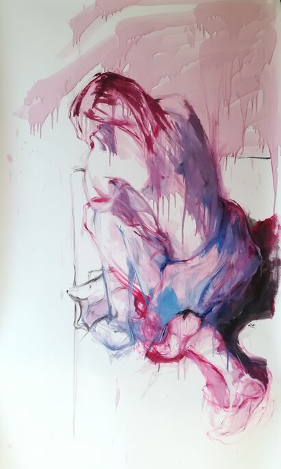 Accovacciarsi - a Paint Artowrk by RITA BEGNOZZI