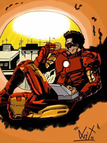 Iron Man 2 - a Digital Graphics and Cartoon Artowrk by DviT_Art_Studio.