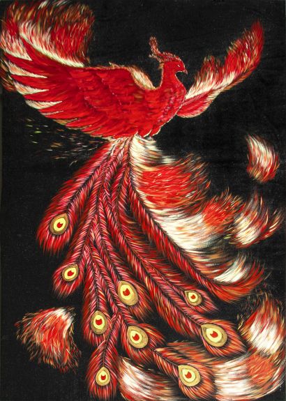 Phoenix Rebirth - a Paintings Artwork by Crystal Shi