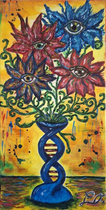 Chi guarda chi (Who\'s watching Who) - a Paint Artowrk by Giulia Olla