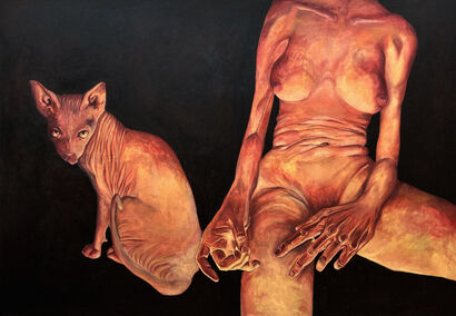 NACKT - a Paint Artwork by Luna Heidegger