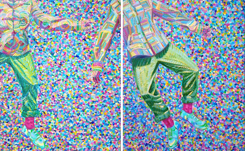 Consciousness and Subconsciousness (Diptych) - a Paint by Van Lanigh