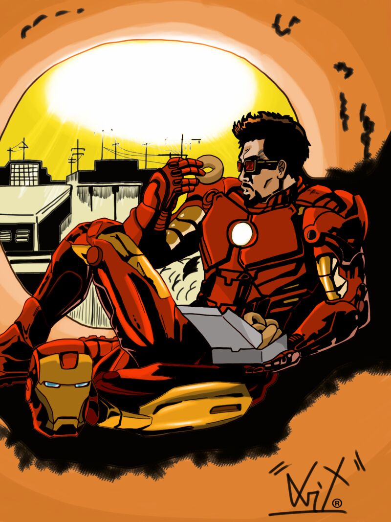 Iron Man 2 - a Digital Graphics and Cartoon by DviT_Art_Studio.