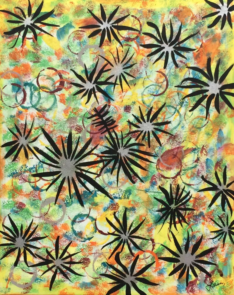 Burst - a Paint by Lillian Lopez