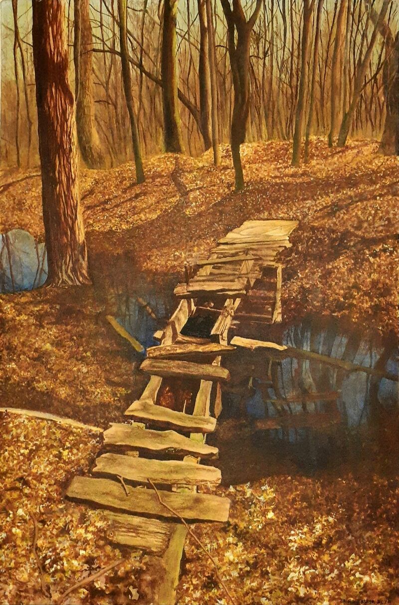 A perplexing walkway  - a Paint by Jahra Tasfia Reza 
