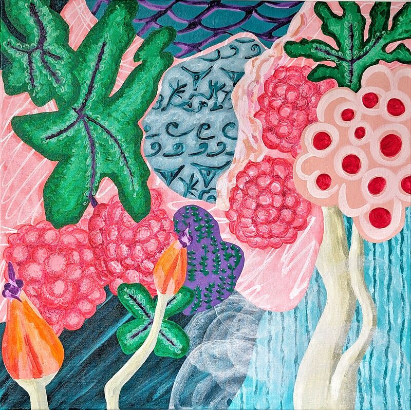 Fruit orchard - a Paint by Natallia Paliashuk