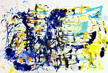 Abstract Flow - A Paint Artwork by Loretta Ribaudo Ribaudo