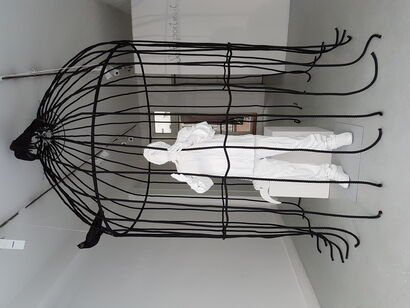 Autoritratto, I miei corvi - A Sculpture & Installation Artwork by valerio fasciani