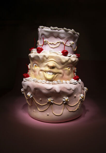 Josephine's Mischievous Cake - A Art Design Artwork by Luīze Mihailova