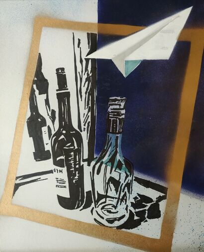 Paper airplane - a Paint Artowrk by eKaterina Hristova