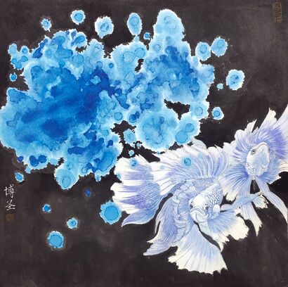 如鱼 - A Paint Artwork by Chen BoSheng