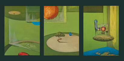 A atriptych about The 0 Day (no.2) - a Paint Artowrk by Hongsheng