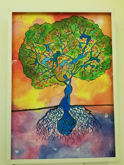 L'albero della  vita - A Paint Artwork by maddalena stefani
