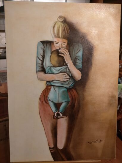 Abbraccio - A Paint Artwork by Maria Nilde Randazzo