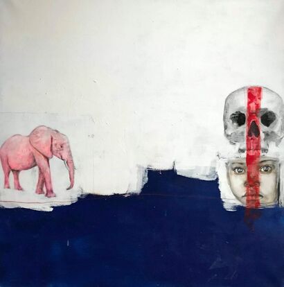 L\'elefante rosa - a Paint Artowrk by GIAN MARIO  CONTI 