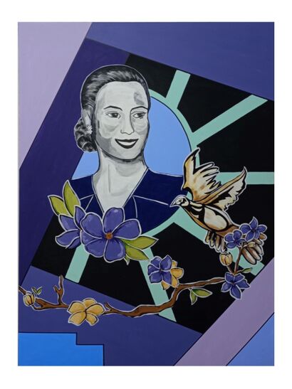 Evita eterna - a Paint Artowrk by Celia abigail Albornoz