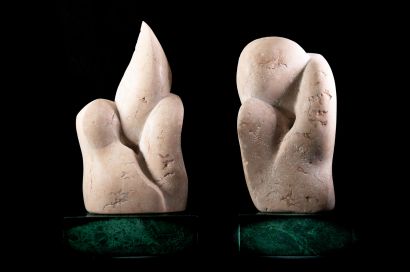 RADICI DELL'ESSERE (2 sculture) - a Sculpture & Installation Artwork by Gianni Segreto