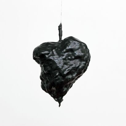 Black heart - A Sculpture & Installation Artwork by Eva Kunze