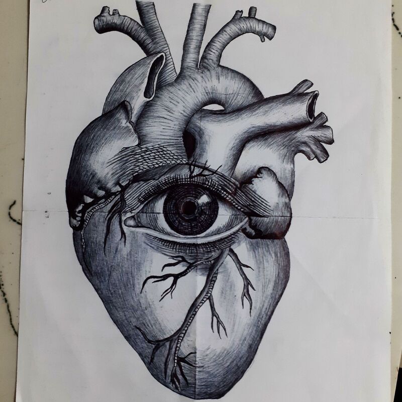 Heart eye - a Art Design by Adem Kenane