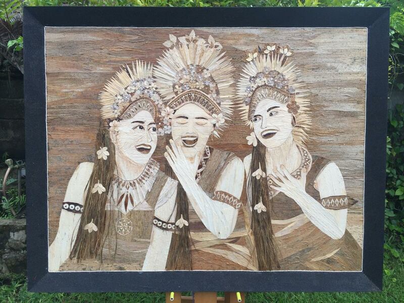 Tiga Tawa (Three Laughs) - a Paint by Olive