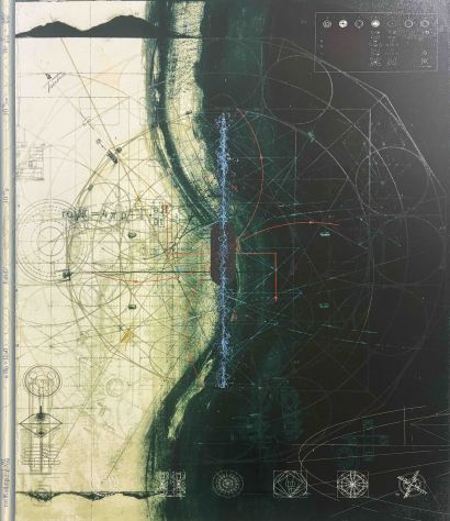 Quantum Architecture：Dimensional Memory Device – Surroundings - a Paint Artowrk by ITAMI HIROSHI