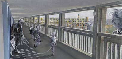Ghosts of Old Park Hill - a Paint Artowrk by Masha-ibeanartist