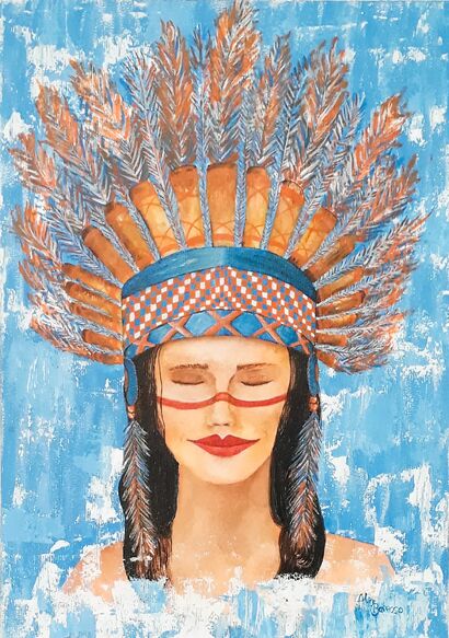 Amor de Índio - A Paint Artwork by Aline Barroso