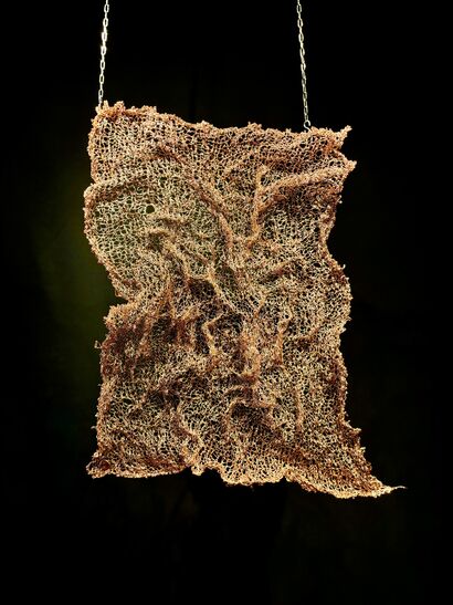 Indra\'s Weave / The hand knitted no.2 - a Sculpture & Installation Artowrk by Tania Welz