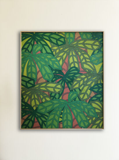 PALME n° 1 - Palms tree Series - A Paint Artwork by Giulio Patrizi