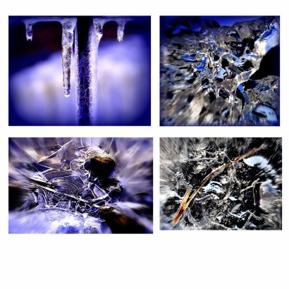 Ephemeral ice crystals  - A Photographic Art Artwork by Silvia Adriana Faggiano