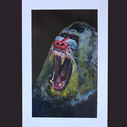 Mandrill - a Paint Artowrk by Raphael Sicsic