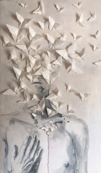 Metamorphosis. Ma da queste profonde ferite usciranno farfalle libere - A Paint Artwork by Martina Dalla Stella