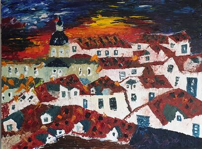 Roofs of Dubrovnik - A Paint Artwork by Macmod