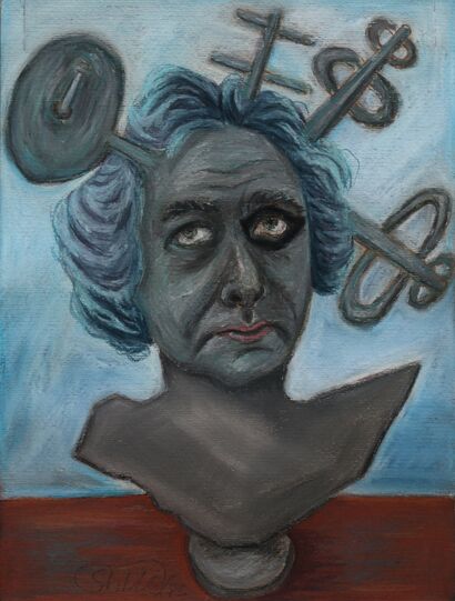 Self Portrait #5 - a Paint Artowrk by Maksim  Shlafer 