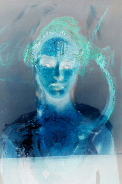 Blue Frequencies - a Digital Art Artowrk by Eva Kunze