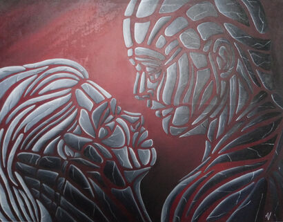 couple - A Paint Artwork by aurore vanhemelen