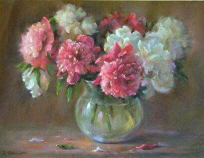 Peonies  - a Paint Artowrk by OLGA