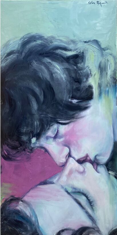 Just kissing - a Paint Artowrk by Motz