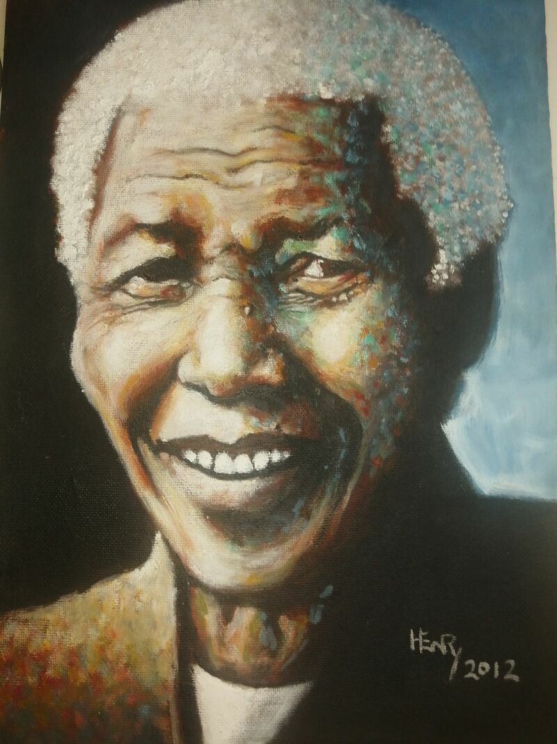 Nelson mandela - a Paint by Henry