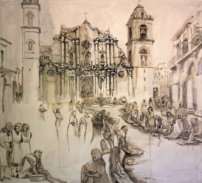 Lavanderas - a Paint by Yohy Suárez