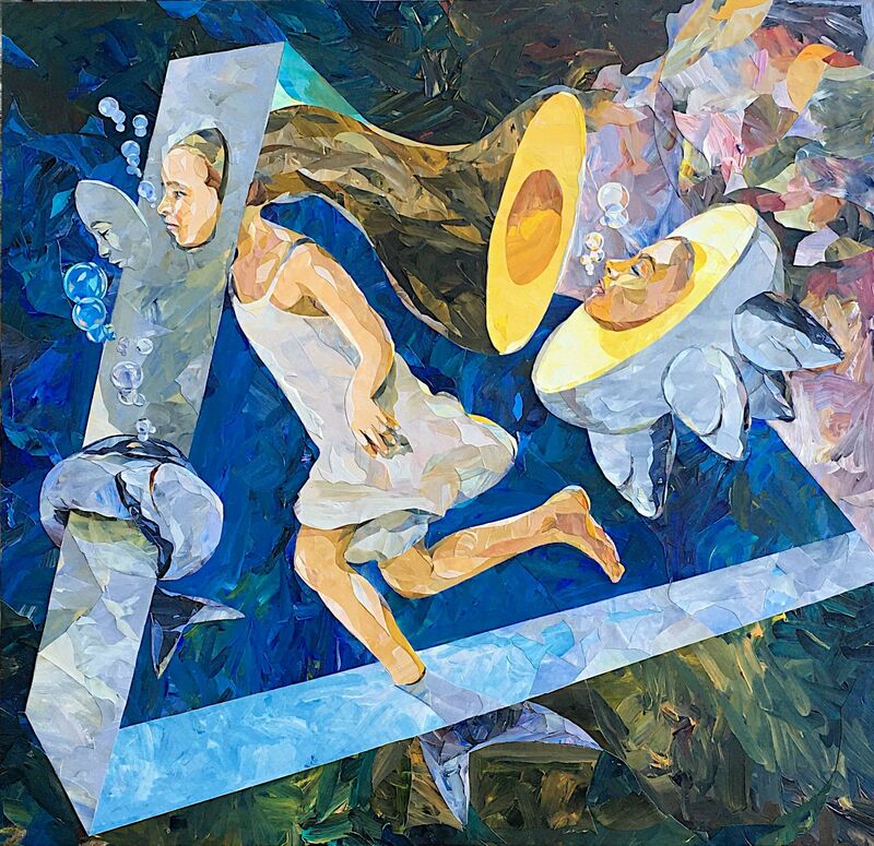 Le Nuove sirene 2 - a Paintings by Paolo Stefanelli