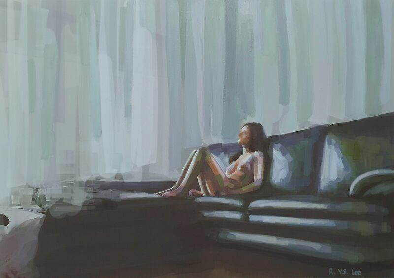 Unspoken series - Couch - a Paint by Rebecca Yunjeong Lee 