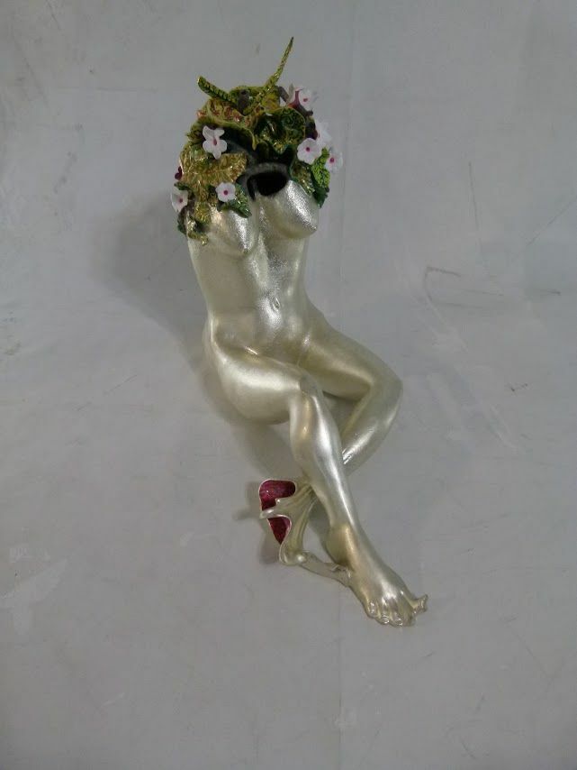 Young and flowers  - a Sculpture & Installation by charles falarara charles