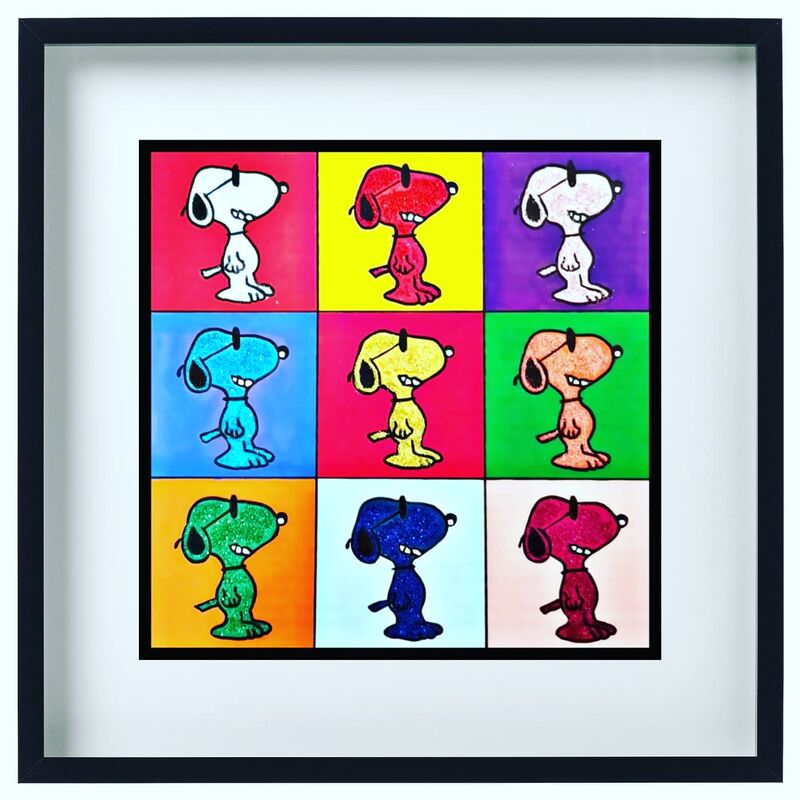 Snoopy X Andy Warhol - a Urban Art by Matteo D'Adda