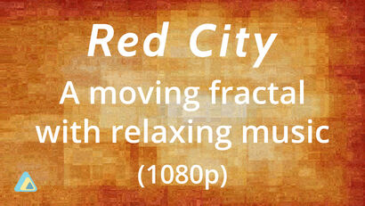 Red City - a moving fractal - a Digital Graphics and Cartoon Artowrk by Graeme Boore