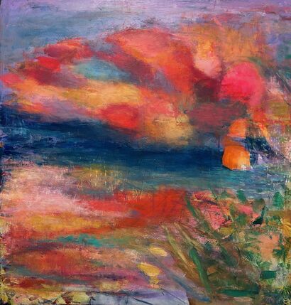 He sank beneath her wisdom like a stone  - a Paint Artowrk by Agunamaise Remi
