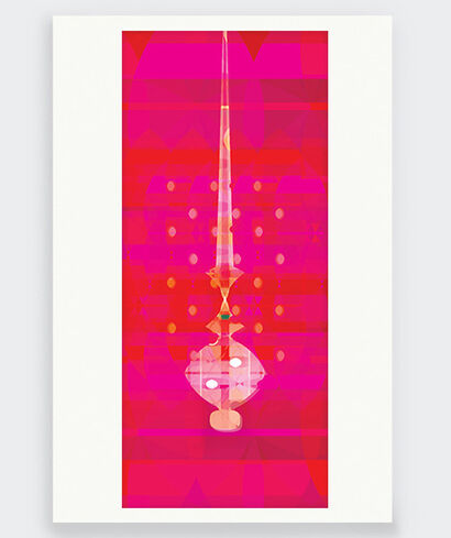 Sword of Damocles in Magenta - A Digital Art Artwork by Caitlin Carter